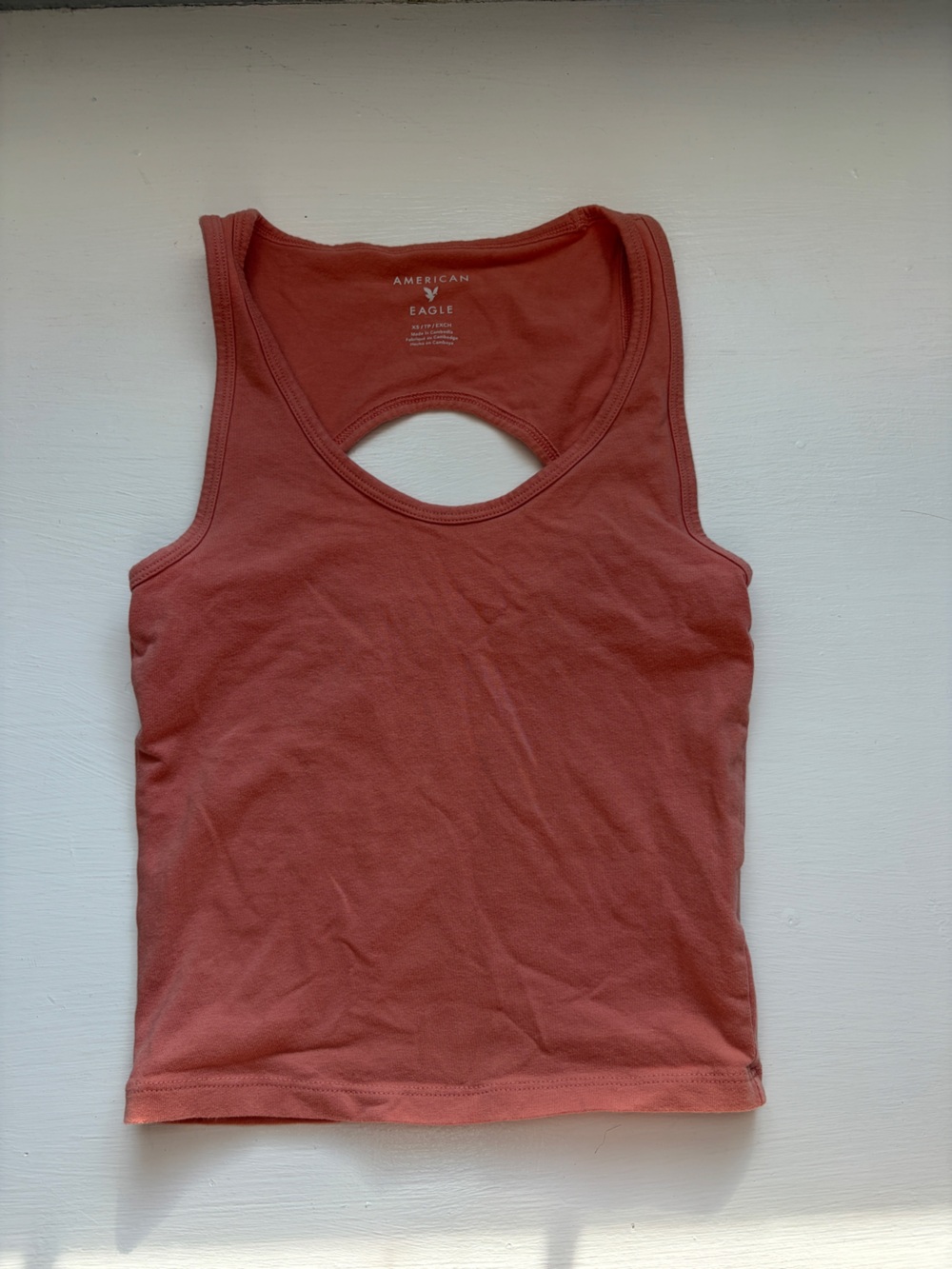 American Eagle Outfitters Women's Rusty Coral Tank Top